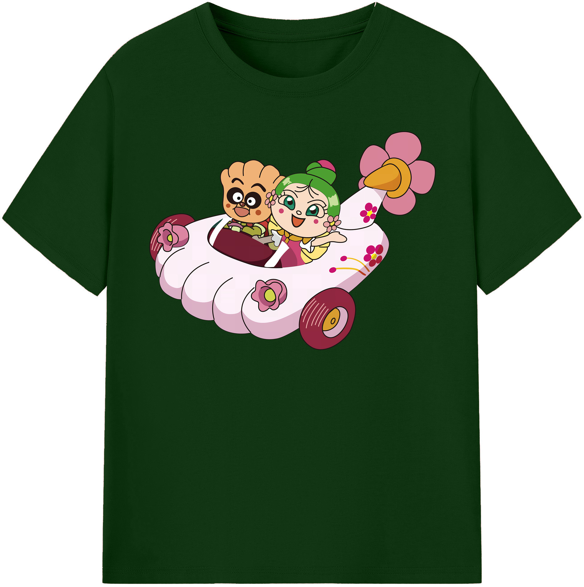 （画像用） アンパンマン Anpanman 綿100％半袖Tシャツ（フロントプリント）